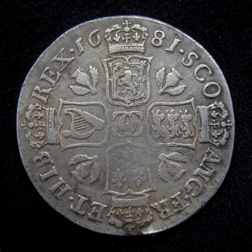 Charles II Quarter Dollar, Scotland