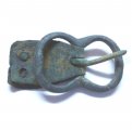 Double Loop Oval Buckle with Plate